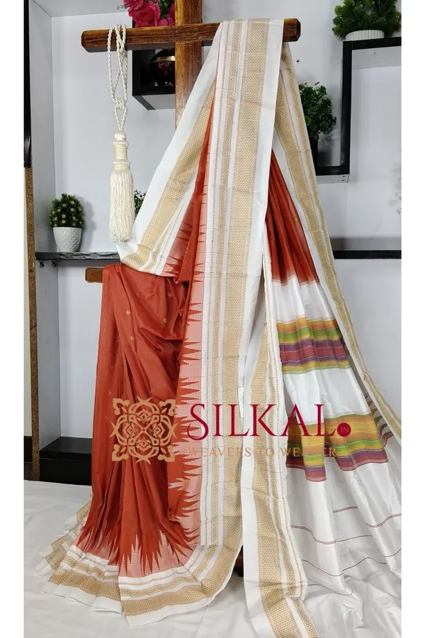 Ilkal_Gadwal_Teple__Butta_Cotton_Silk_Saree_SKL03644