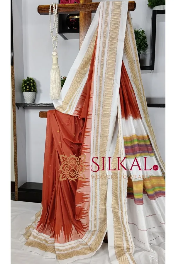 Ilkal_Gadwal_Teple__Butta_Cotton_Silk_Saree_SKL03644