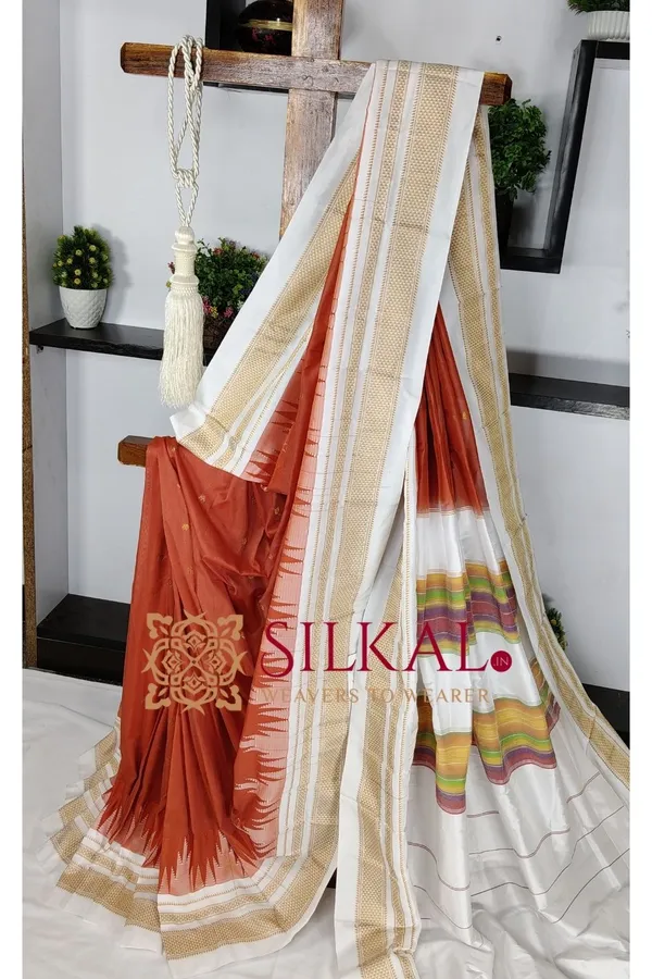 Ilkal_Gadwal_Teple__Butta_Cotton_Silk_Saree_SKL03644