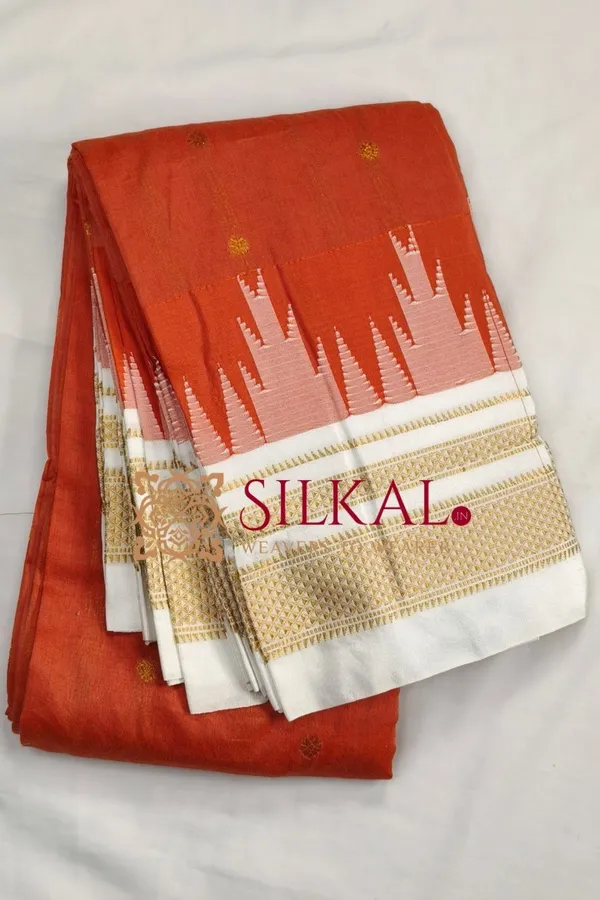 Ilkal_Gadwal_Teple__Butta_Cotton_Silk_Saree_SKL03644