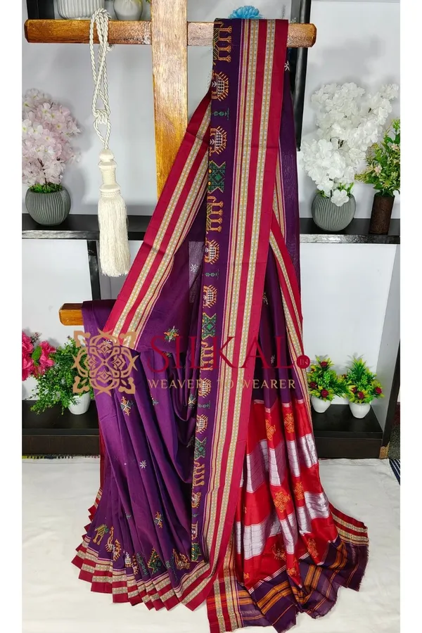 Ilkal_Gomi_Border_Kasuti_Saree_SKL03880