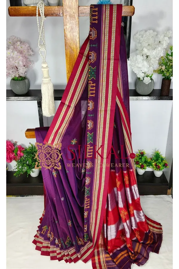 Ilkal_Gomi_Border_Kasuti_Saree_SKL03880