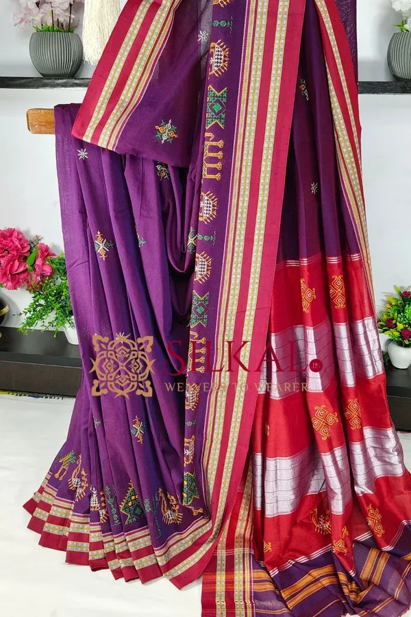 Ilkal_Gomi_Border_Kasuti_Saree_SKL03880