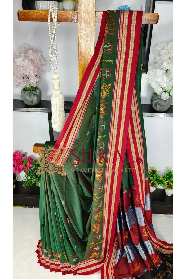 Ilkal_Gomi_Border_Kasuti_Saree_SKL03891