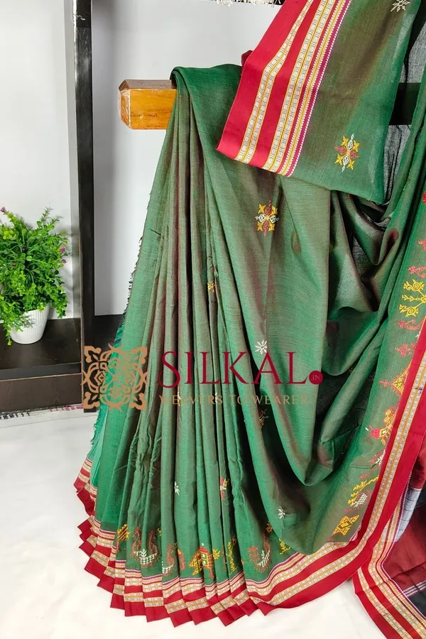Ilkal_Gomi_Border_Kasuti_Saree_SKL03891