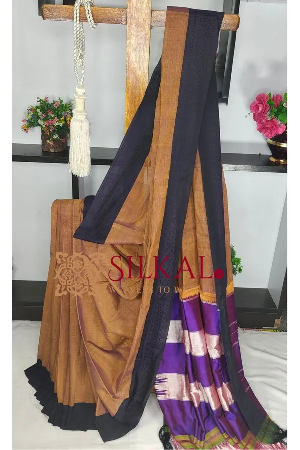 Ilkal_Handloom_Cotton_Silk_Chikki_Paras_Border_Saree_Code-_SKL03840