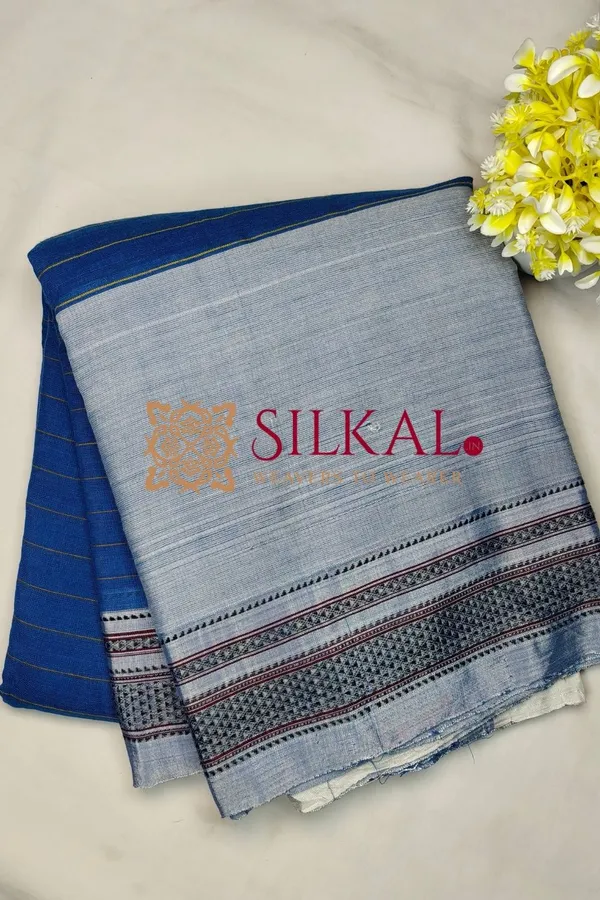 Ilkal_Handloom_Cotton_Silk_Chikki_Paras_Border_Saree_Code-_SKL04068