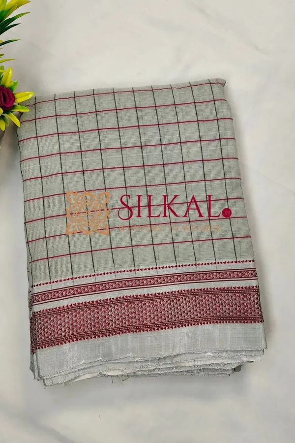 Ilkal_Handloom_Cotton_Silk_Chikki_Paras_Border_Saree_Code-_SKL04073