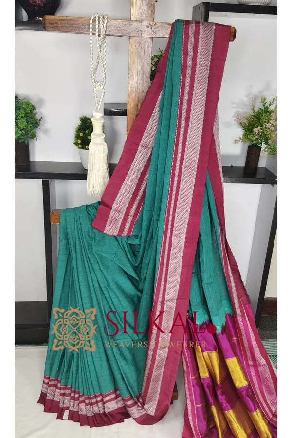 Ilkal_Handloom_Cotton_Silk_Saree_Saree_Code-_SKL03606