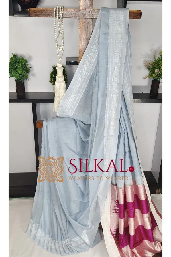 Ilkal_Handloom_Cotton_Silk_Saree_Saree_Code-_SKL03607