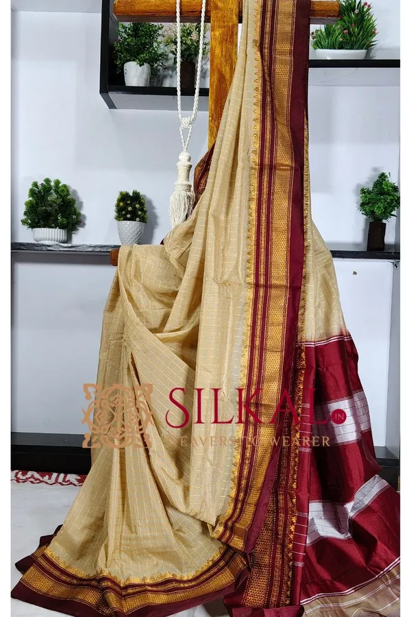 Ilkal_Handloom_Cotton_Silk_Saree_Saree_Code-_SKL3188