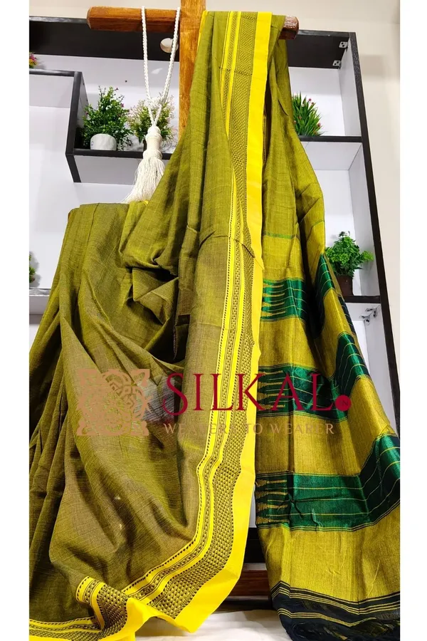 Ilkal_Handloom_Cotton_Silk_Saree_Saree_Code-_SKL3226