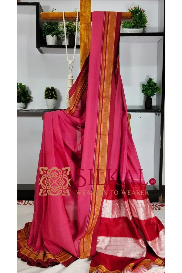 Ilkal_Handloom_Cotton_Silk_Saree_Saree_Code-_SKL3227