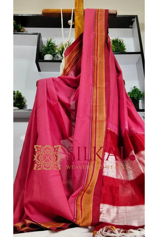 Ilkal_Handloom_Cotton_Silk_Saree_Saree_Code-_SKL3227