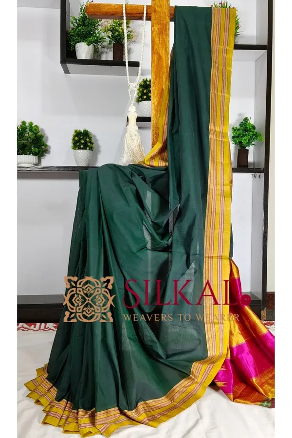 Ilkal_Handloom_Cotton_Silk_Saree_Saree_Code-_SKL3241