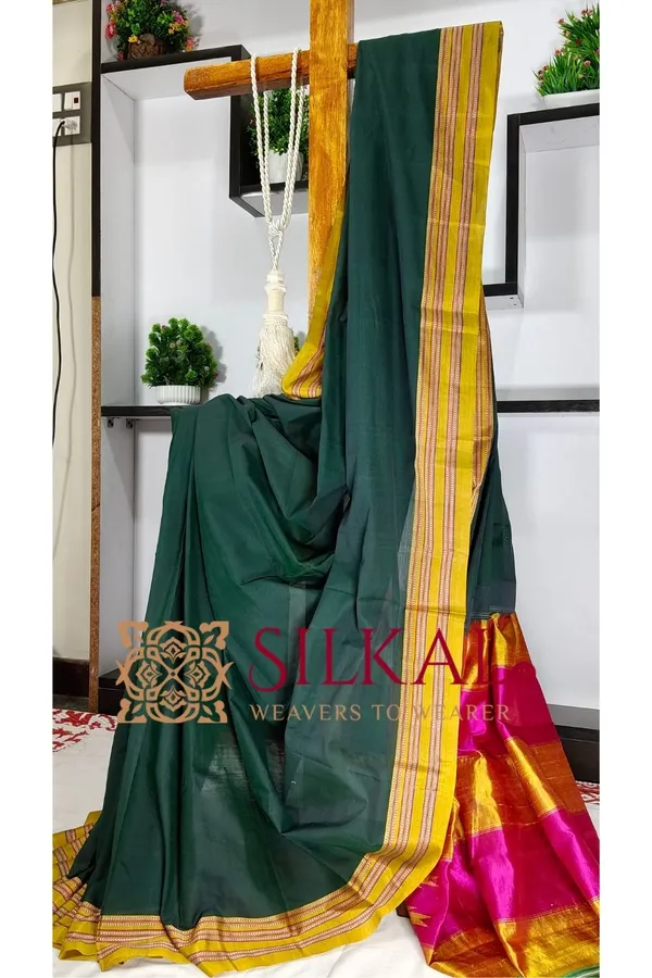 Ilkal_Handloom_Cotton_Silk_Saree_Saree_Code-_SKL3241