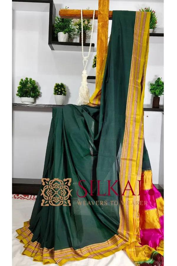 Ilkal_Handloom_Cotton_Silk_Saree_Saree_Code-_SKL3241