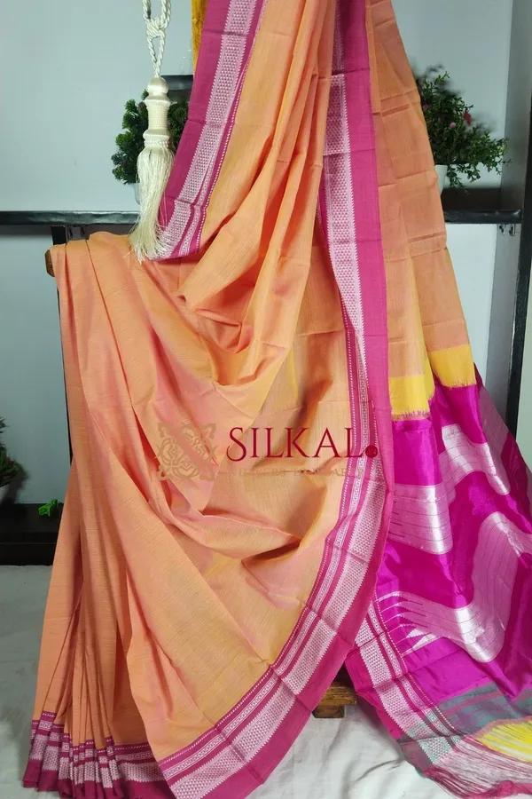 Ilkal_Handloom_Cotton_Silk_Special_Chikki_Border_Saree_Code-_SKL1829