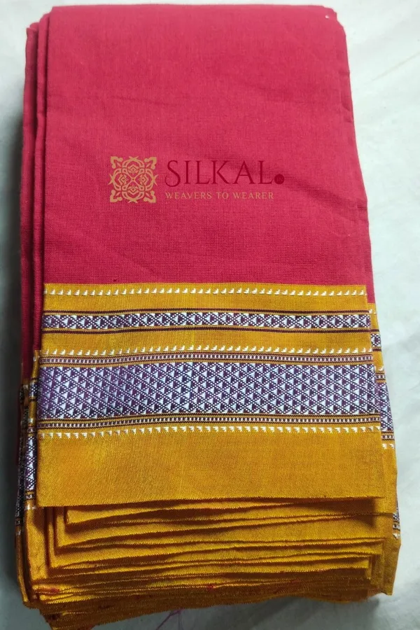 Ilkal_Handloom_Cotton_Silk_Special_Chikki_Border_Saree_Saree_Code-_SKL1172