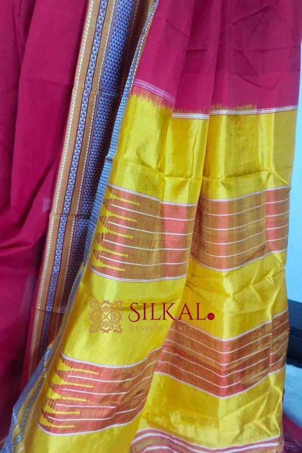 Ilkal_Handloom_Cotton_Silk_Special_Chikki_Border_Saree_Saree_Code-_SKL1172
