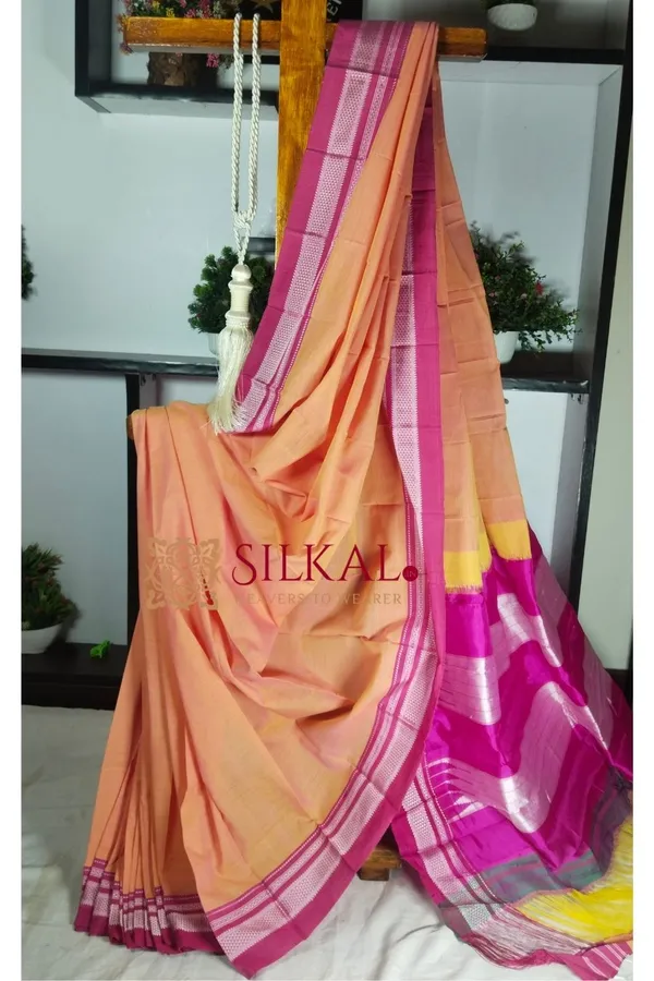 Ilkal_Handloom_Cotton_Silk_Special_Chikki_Border_Saree_Code-_SKL1829