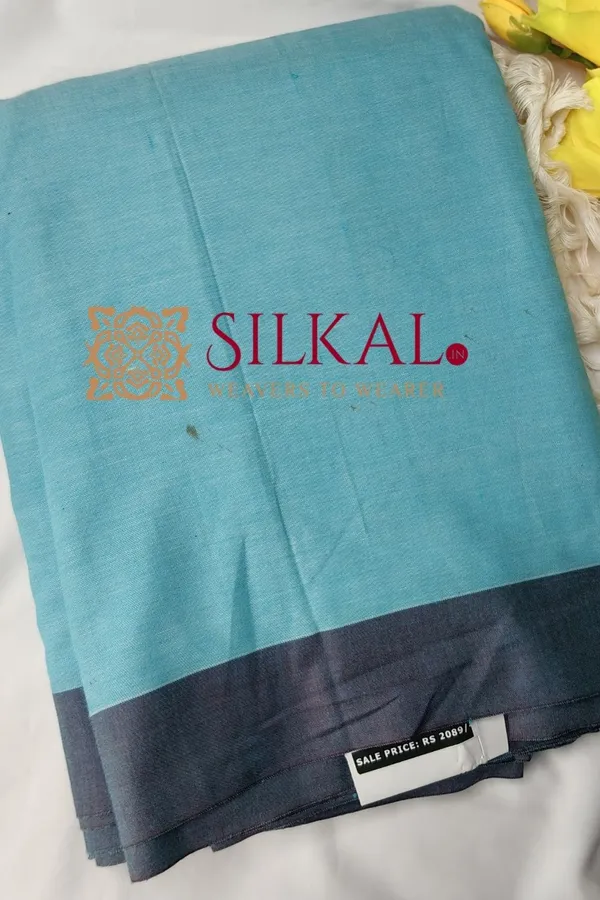 Ilkal_Handloom_Mercerised_Cotton_Stripe_Saree_SKL03397