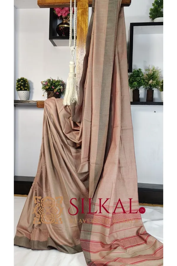 Ilkal_Handloom_Mercerised_Cotton_Stripe_Saree_SKL03405