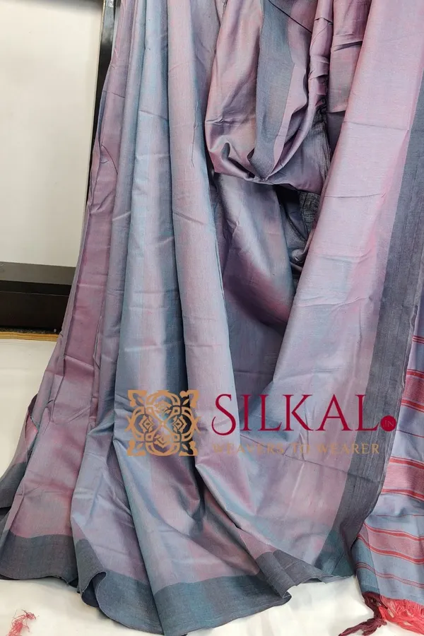 Ilkal_Handloom_Mercerised_Cotton_Stripe_Saree_SKL03460