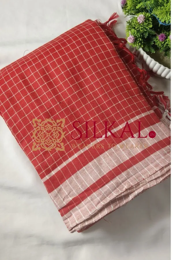 Ilkal_Handloom_Nauwari_Pure_Cotton_Saree_SKL03418