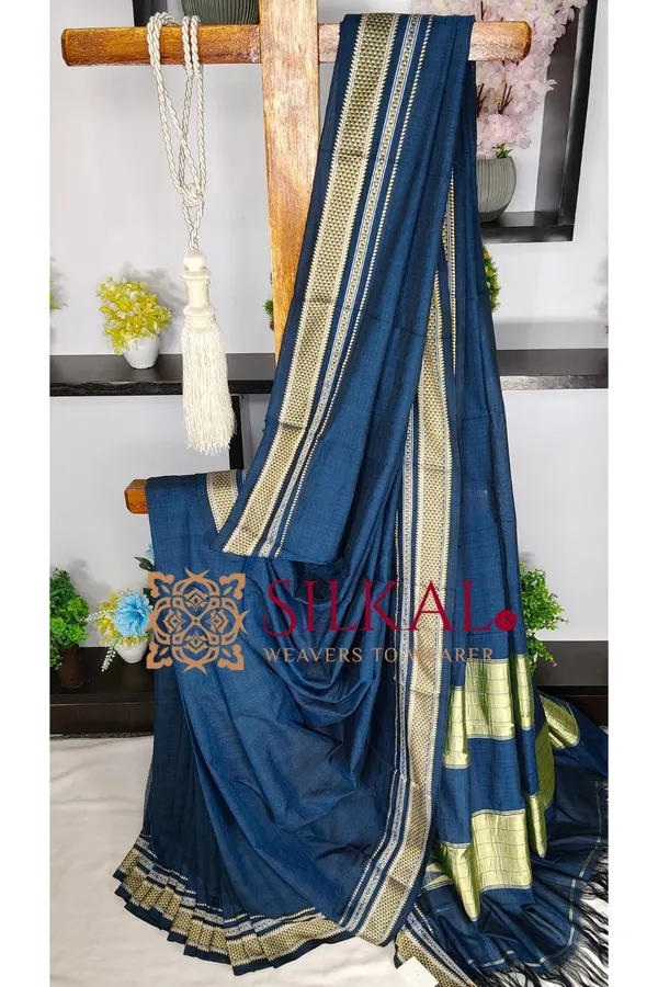 Ilkal_Handloom_Pure_Cotton_Light_Weight_Saree_SKL04213