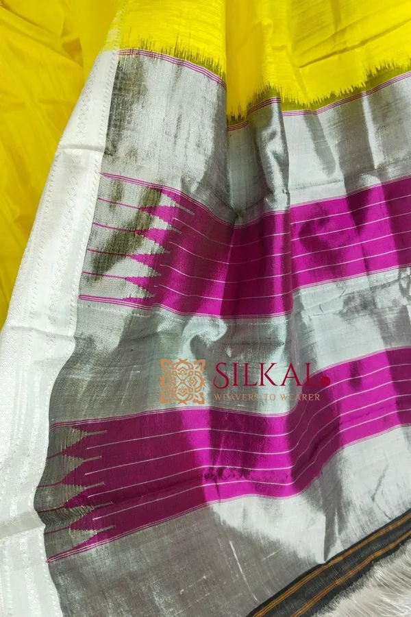 Ilkal_Handloom_Viscose_Cotton_Silk_Chikki_Paras_Border_Saree_Saree_Code-_SKL1171