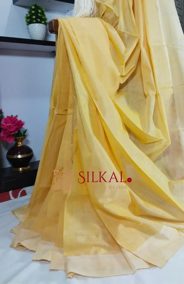 Ilkal_Handloom_Viscose_Cotton_Silk_Chikki_Paras_Border_Saree_SKL03359