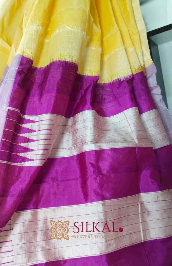 Ilkal_Handloom_Viscose_Cotton_Silk_Chikki_Paras_Border_Saree_SKL03359