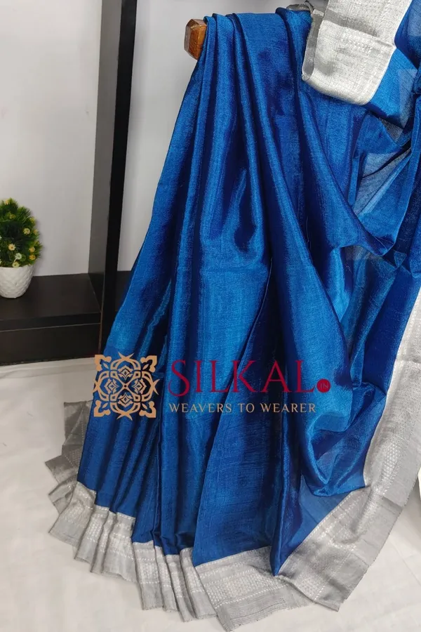 Ilkal_Handloom_Viscose_Cotton_Silk_Chikki_Paras_Border_Saree_SKL03697
