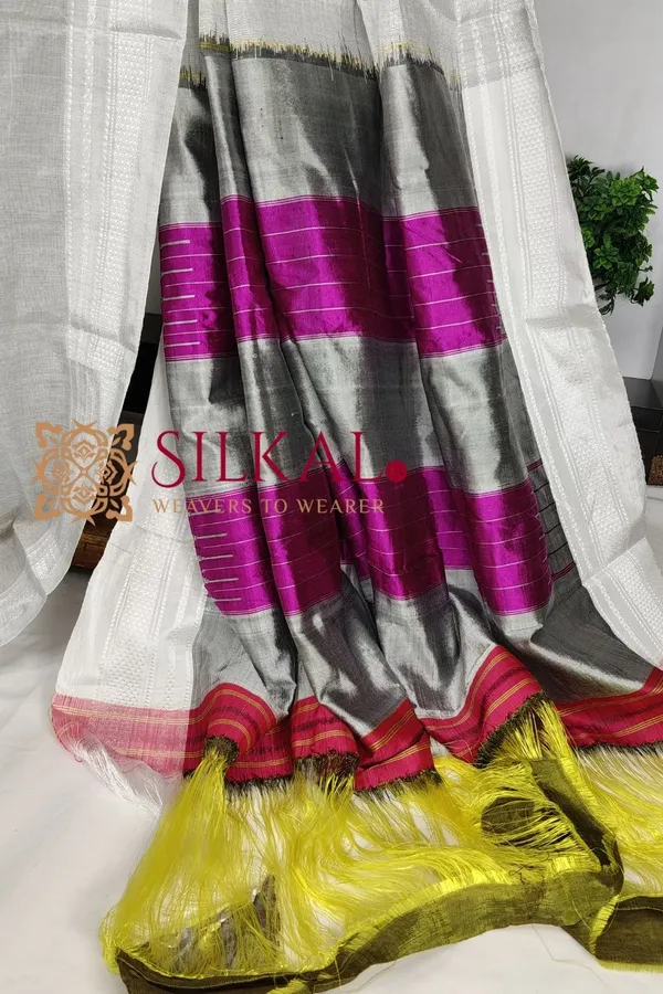 Ilkal_Handloom_Viscose_Cotton_Silk_Chikki_Paras_Border_Saree_SKL03763-1