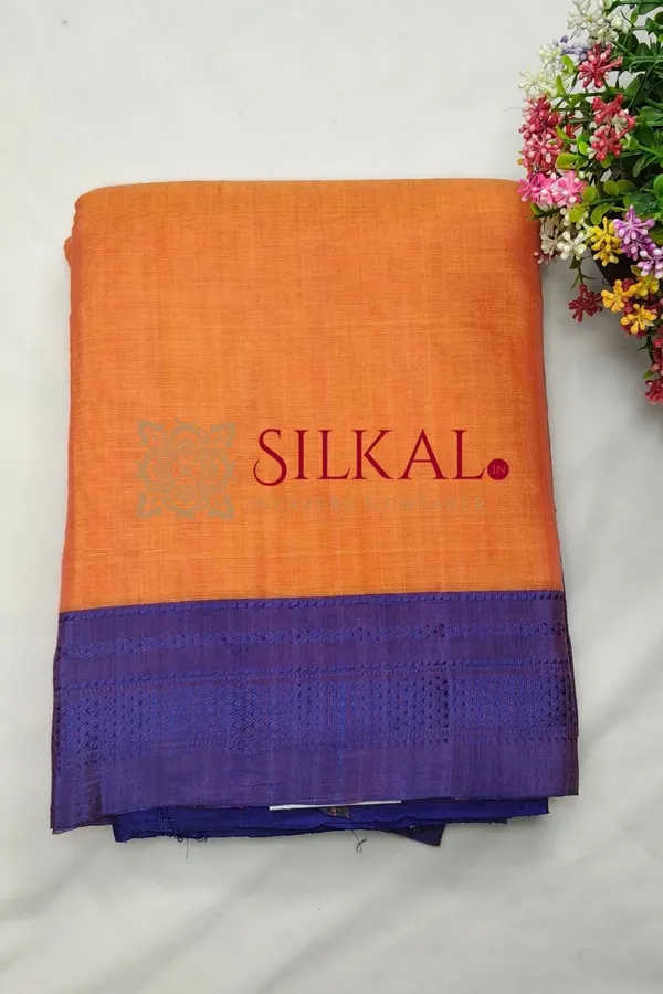Ilkal_Handloom_Viscose_Cotton_Silk_Chikki_Paras_Border_Saree_SKL03832