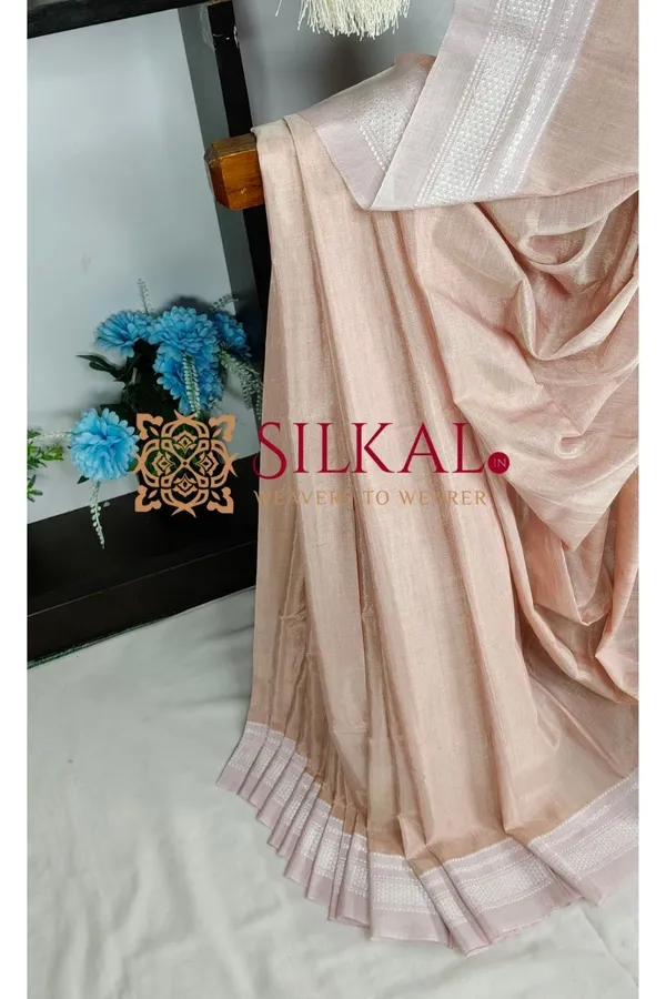 Ilkal_Handloom_Viscose_Cotton_Silk_Chikki_Paras_Border_Saree_SKL04225
