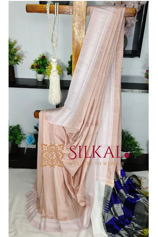 Ilkal_Handloom_Viscose_Cotton_Silk_Chikki_Paras_Border_Saree_SKL04225