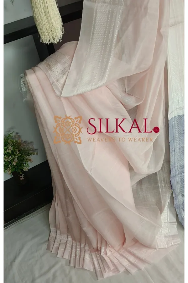 Ilkal_Handloom_Viscose_Cotton_Silk_Chikki_Paras_Border_Saree_SKL04229