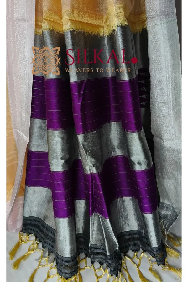 Ilkal_Handloom_Viscose_Cotton_Silk_Chikki_Paras_Border_Saree_SKL04231