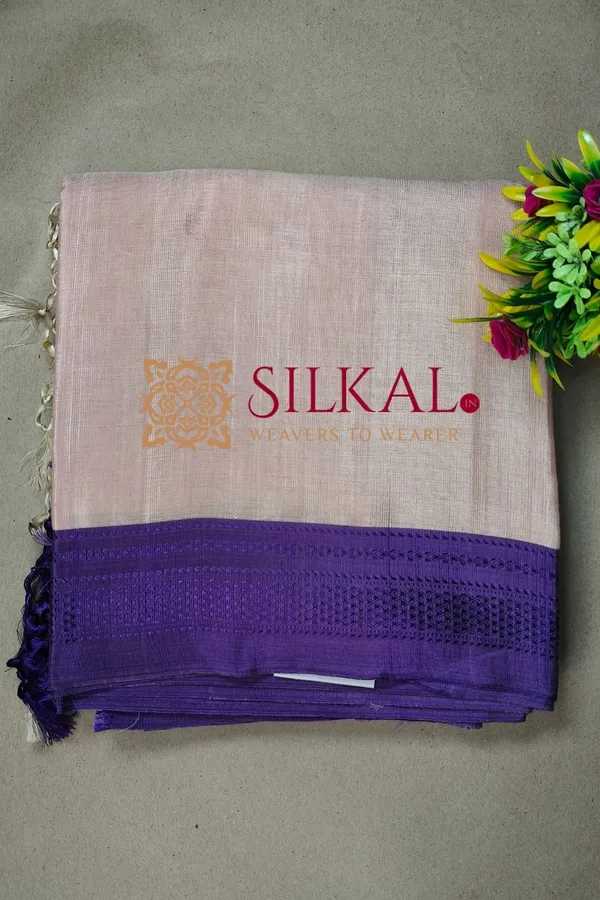 Ilkal_Handloom_Viscose_Cotton_Silk_Chikki_Paras_Border_Saree_SKL04235
