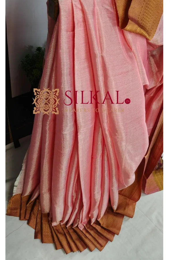 Ilkal_Handloom_Viscose_Cotton_Silk_Chikki_Paras_Border_Saree_SKL04236