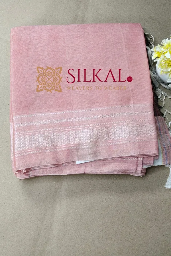 Ilkal_Handloom_Viscose_Cotton_Silk_Chikki_Paras_Border_Saree_SKL04239