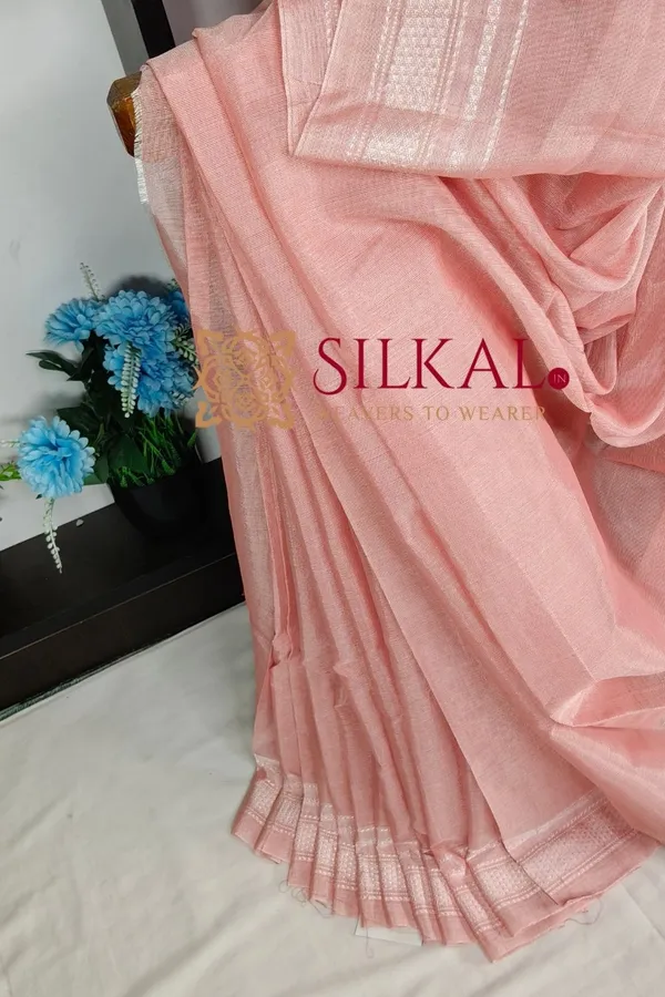 Ilkal_Handloom_Viscose_Cotton_Silk_Chikki_Paras_Border_Saree_SKL04239