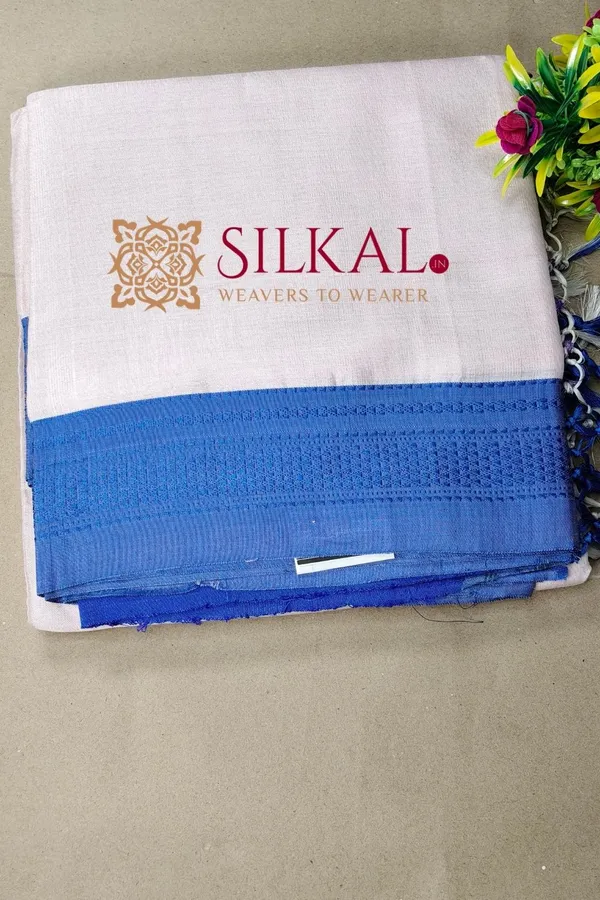 Ilkal_Handloom_Viscose_Cotton_Silk_Chikki_Paras_Border_Saree_SKL04240