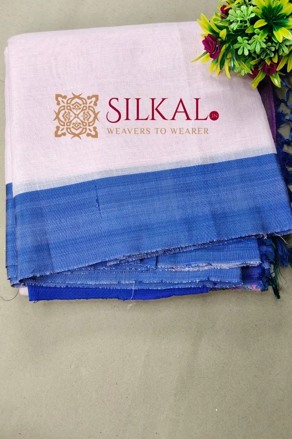 Ilkal_Handloom_Viscose_Cotton_Silk_Chikki_Paras_Border_Saree_SKL04242