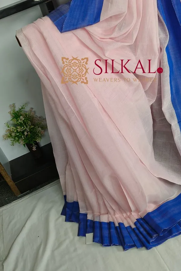 Ilkal_Handloom_Viscose_Cotton_Silk_Chikki_Paras_Border_Saree_SKL04242