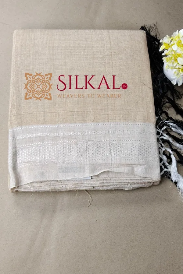 Ilkal_Handloom_Viscose_Cotton_Silk_Chikki_Paras_Border_Saree_SKL04243