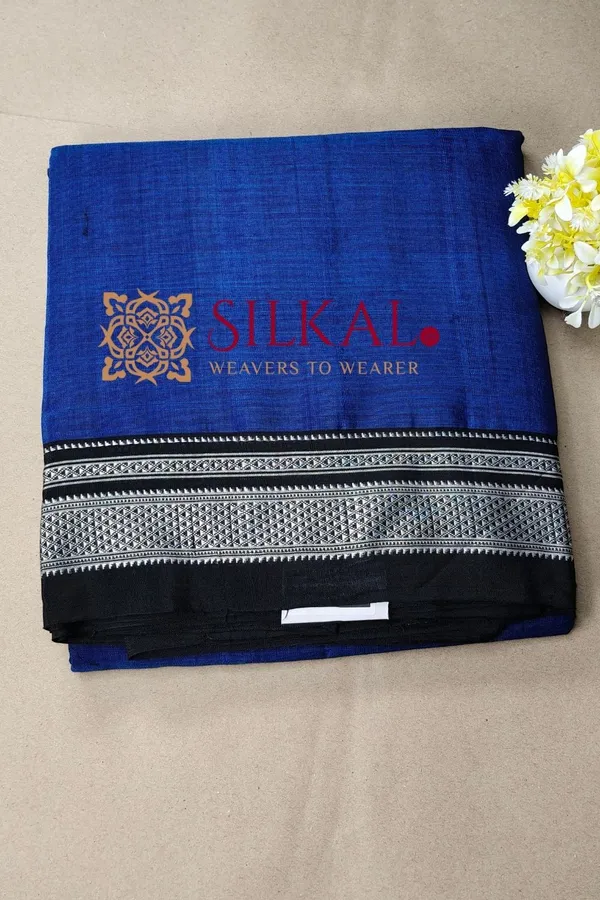 Ilkal_Handloom_Viscose_Cotton_Silk_Chikki_Paras_Border_Saree_SKL04245