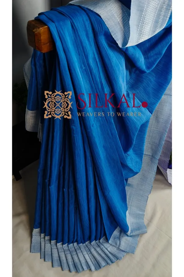 Ilkal_Handloom_Viscose_Cotton_Silk_Chikki_Paras_Border_Saree_SKL04249